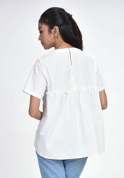 Women's Embroidered Short Sleeve Top