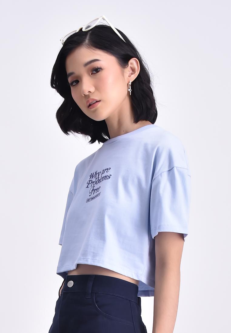 Women's Cropped Statement T-Shirt