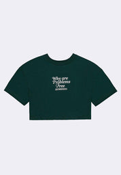 Women's Cropped Statement T-Shirt