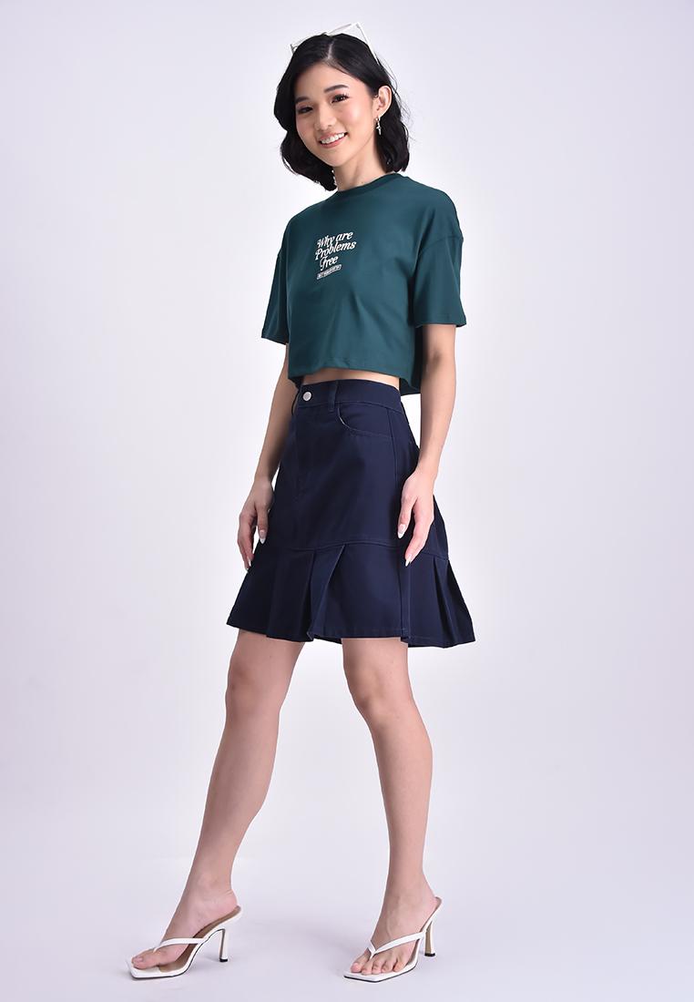 Women's Cropped Statement T-Shirt