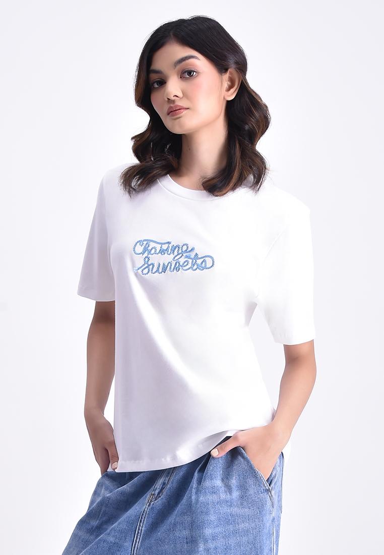 Women's Round Neck Graphic T-Shirt