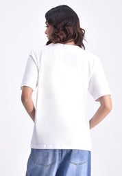 Women's Round Neck Graphic T-Shirt