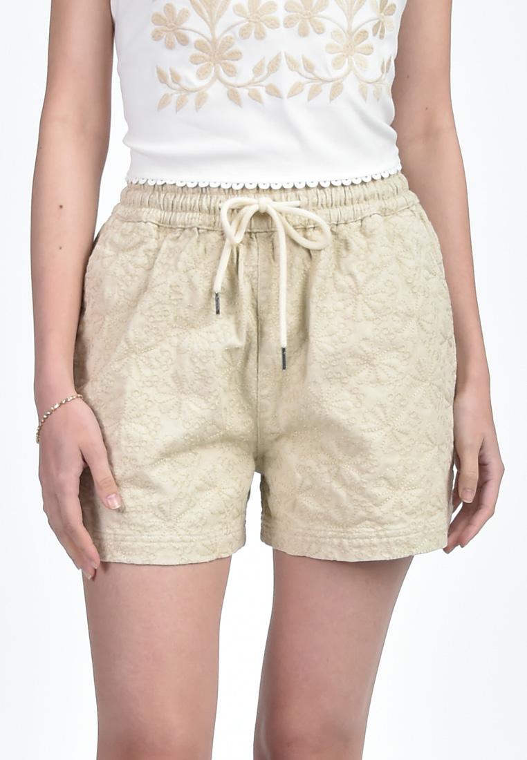 Women's Woven Embroided Shorts