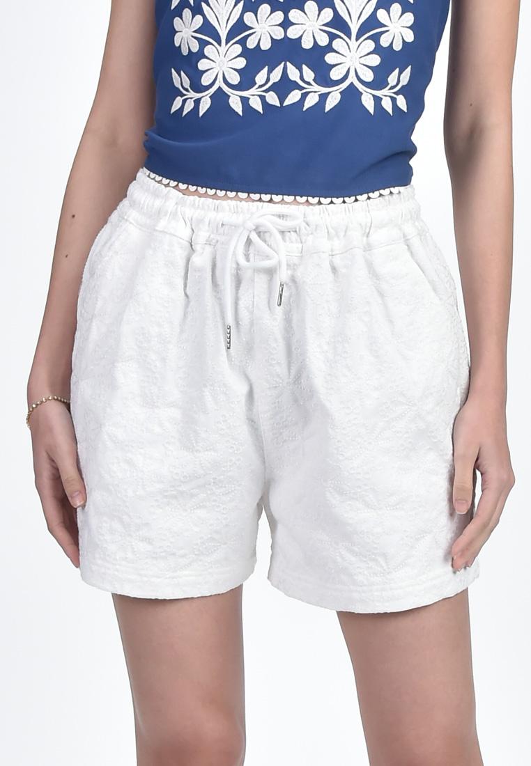 Women's Woven Embroided Shorts