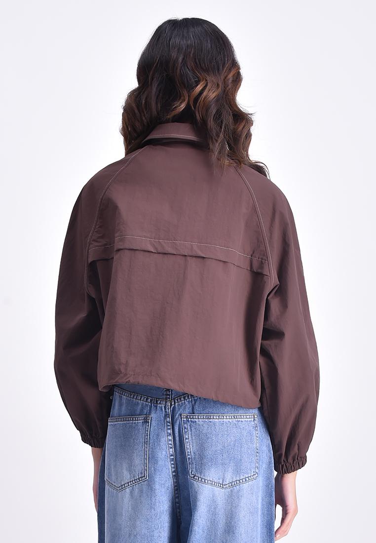 Women's Collared Zip Up Jacket