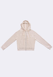 Women's Double Tie Front Hoodie Jacket
