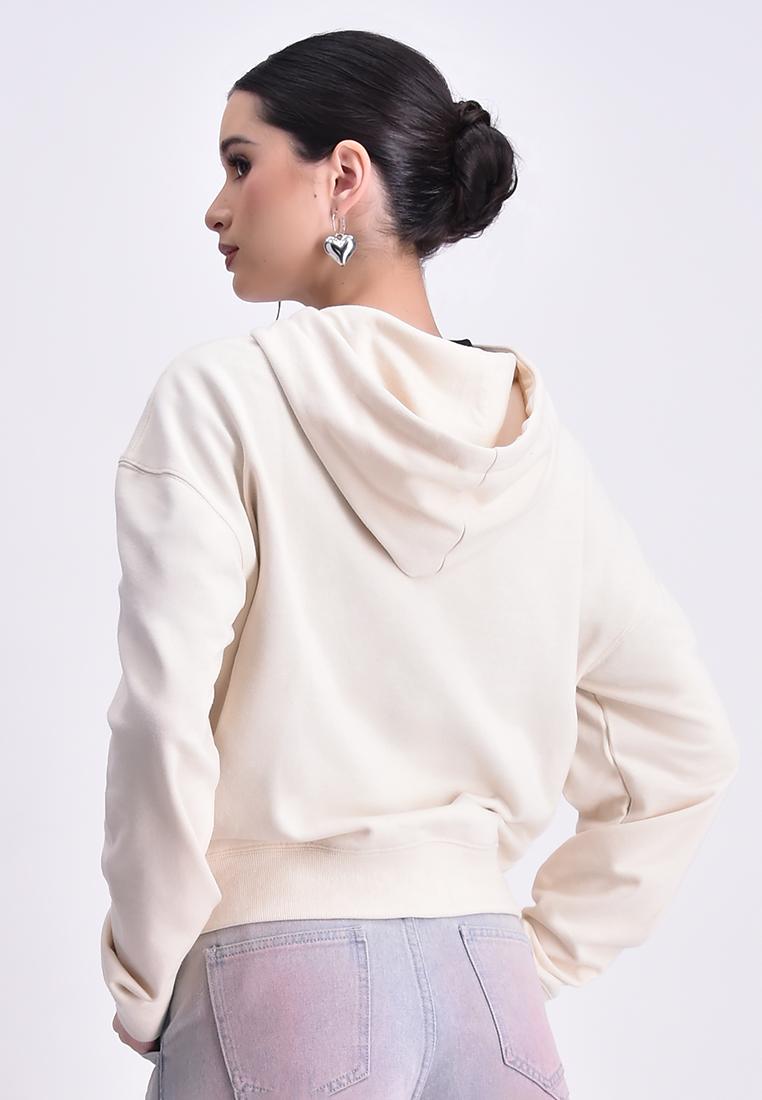 Women's Double Tie Front Hoodie Jacket