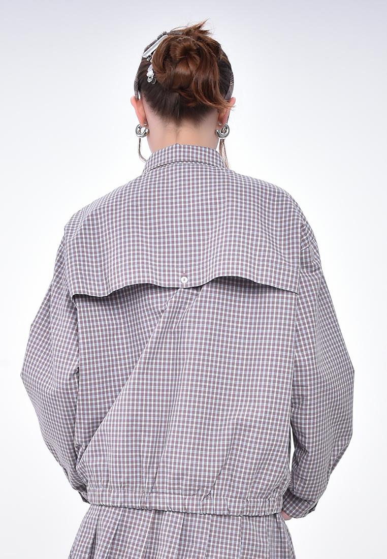 Women's Plaid Collar Jacket