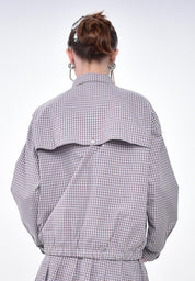 Women's Plaid Collar Jacket