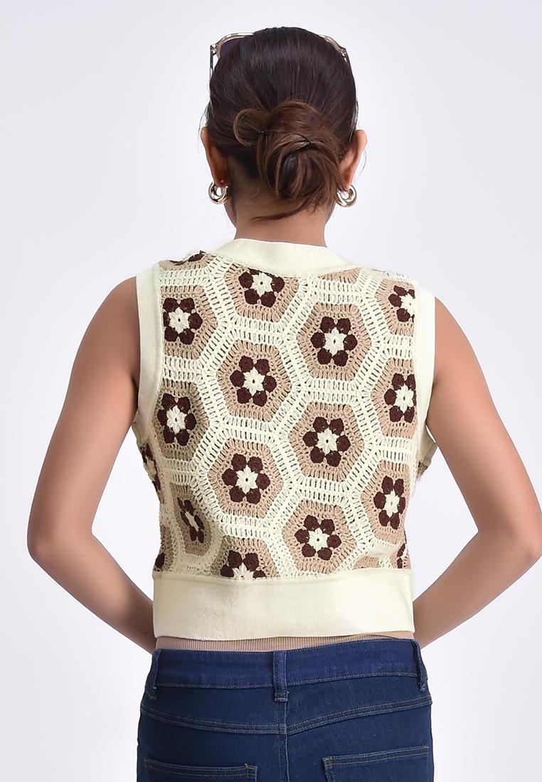 Women's Crochet Lace Vest