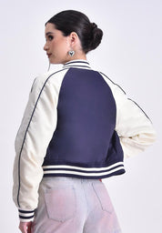 Women's Dual-Tone Varsity Jacket