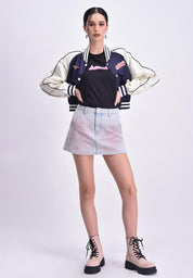 Women's Dual-Tone Varsity Jacket