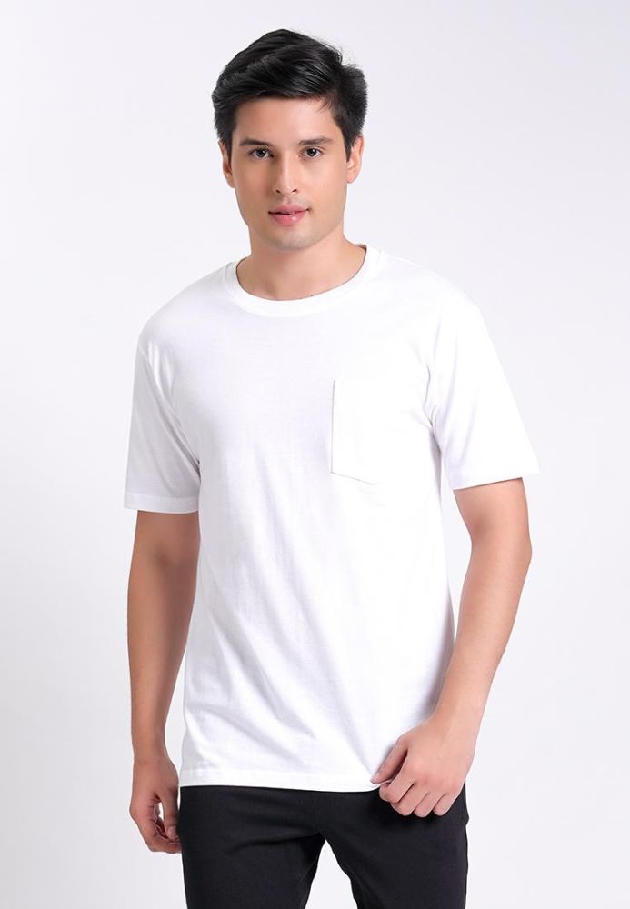 White crew neck undershirt discount