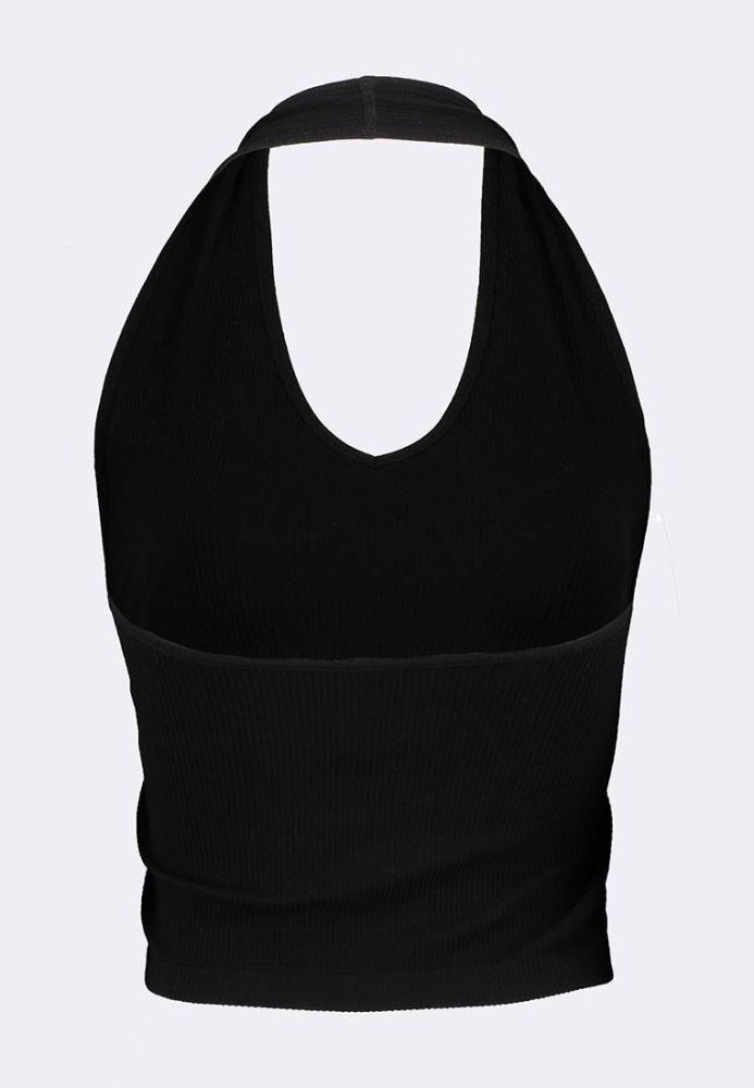 Halter neck gym top discount