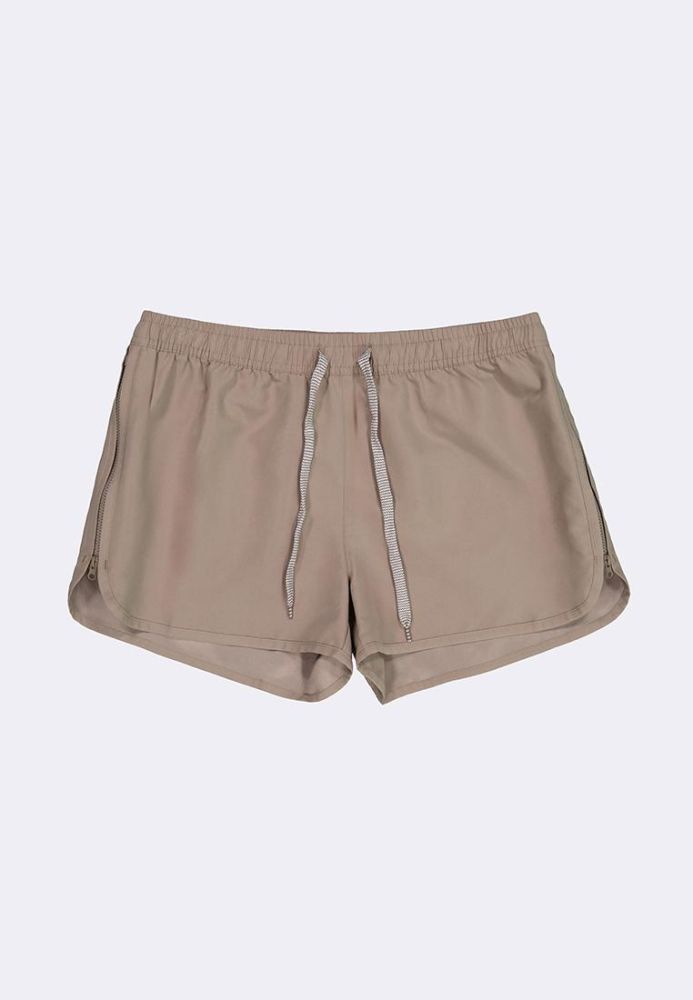 Shorts with side zipper discount