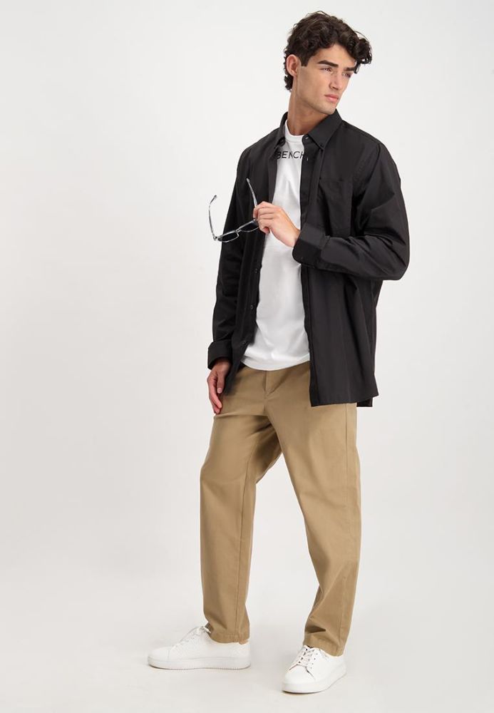 Bench Online Men s Long Sleeve Button Down Polo