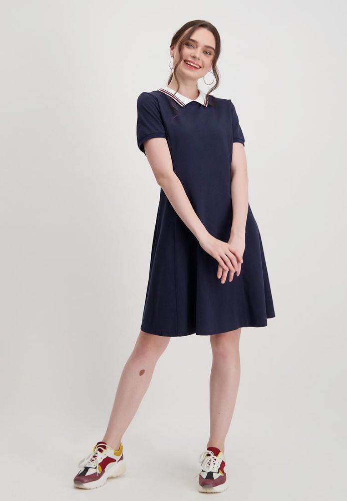 Bench Online Women s Fit and Flare Polo Dress