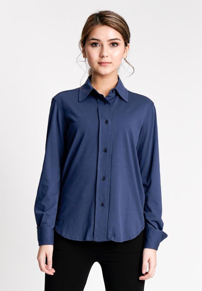 Polo long sleeve button up sale