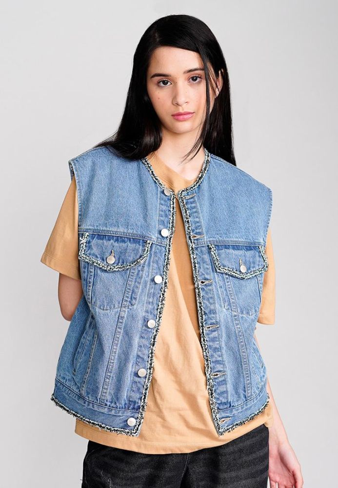 Bench Online Women s Denim Vest