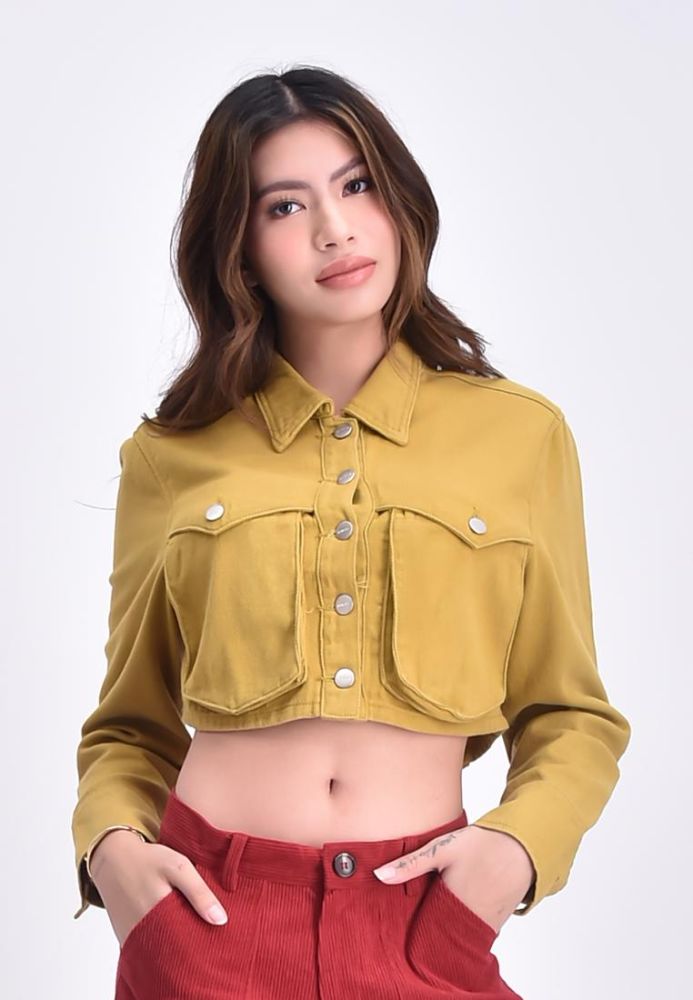 Cropped jacket store