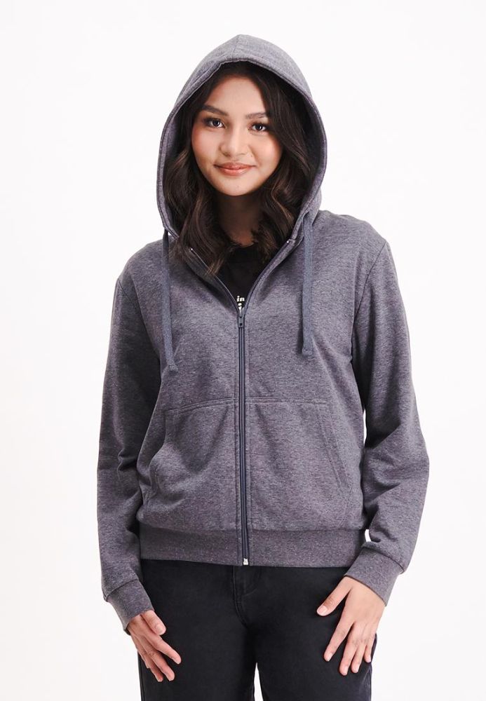 Grey hooded jacket women's 2025