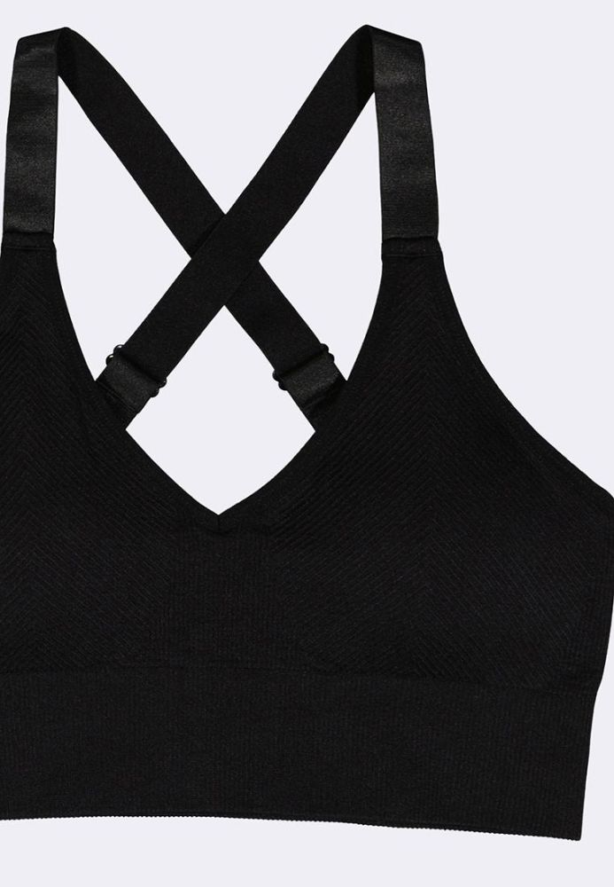 Bench, Tops, Bench Body Active Sports Bra Grey And Black