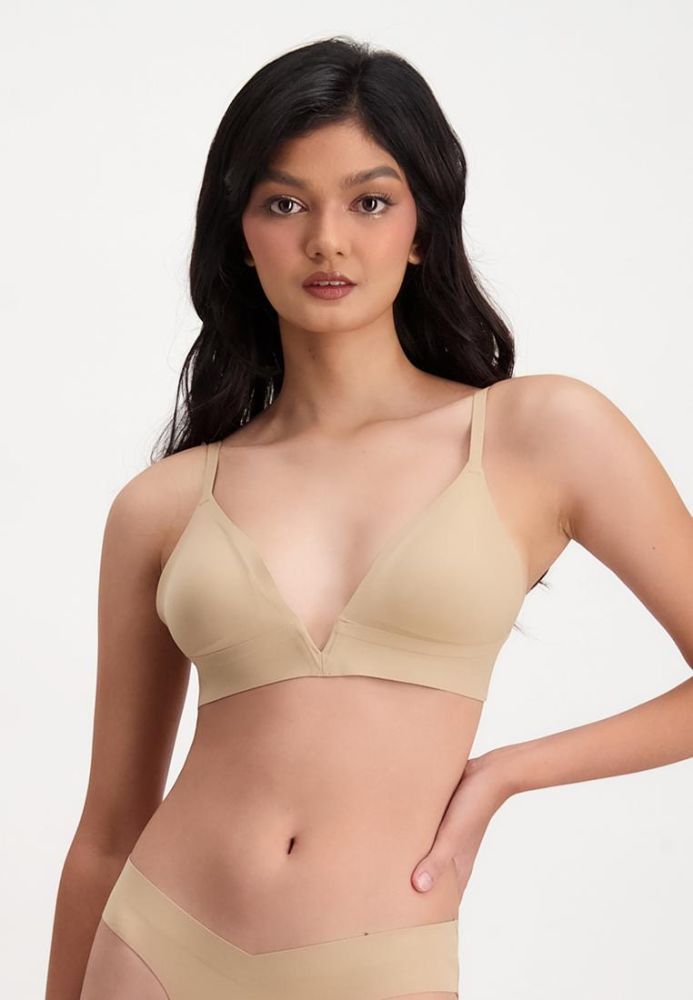 Ultra-elastic, moisturizing and honey-free bra breast enhancement bra-fog  gray - Shop Delicate Touch Women's Underwear - Pinkoi