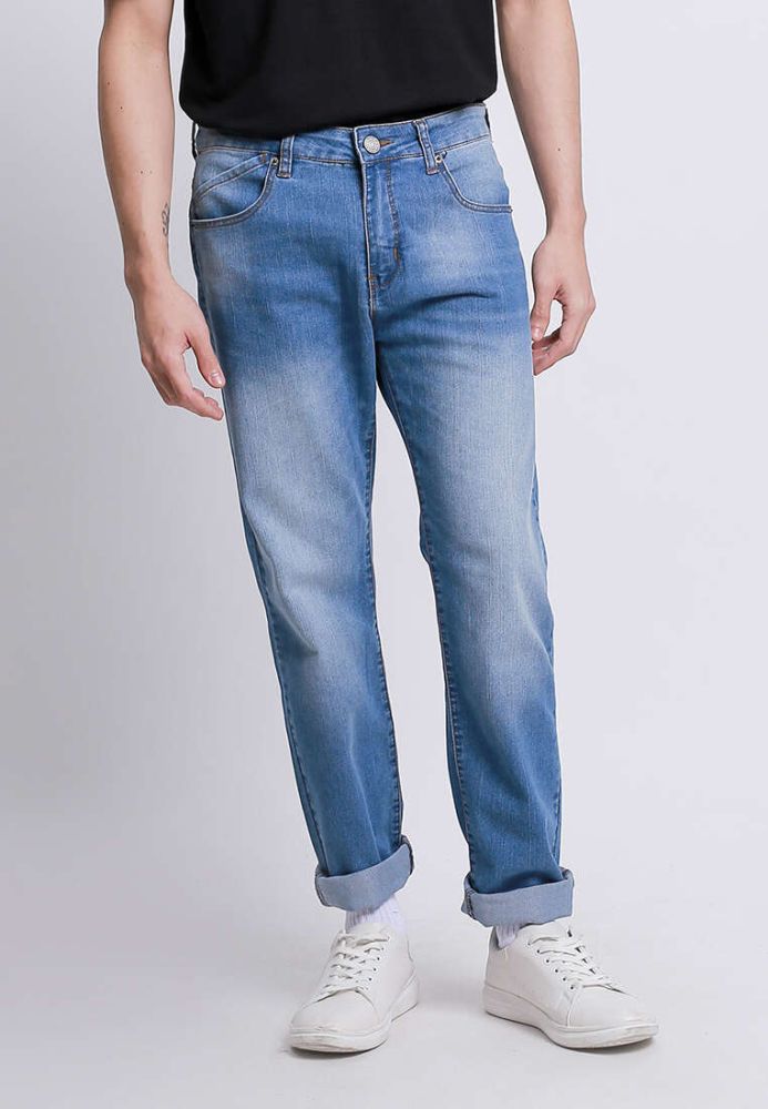 BUCKET DENIM JEANS in blue | JW Anderson-thephaco.com.vn