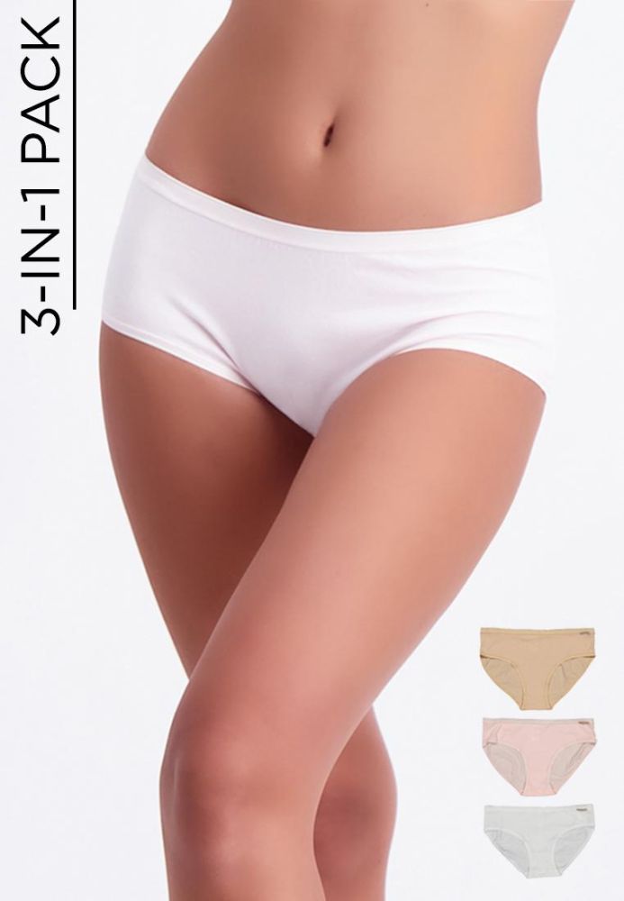 BENCH/ Online Store Bench Online | Women\'s 3-in-1 Pack Full Panty | Klassische Panties