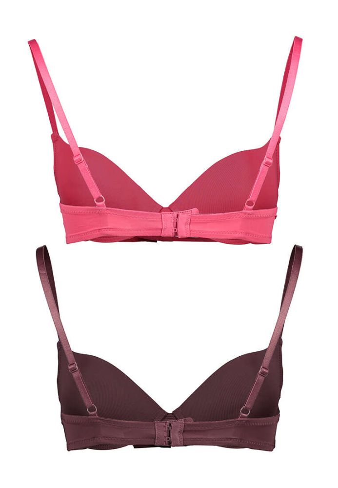 2-IN-1 PUSH UP BRA - PINK / BROWN - BENCH/ Online Store
