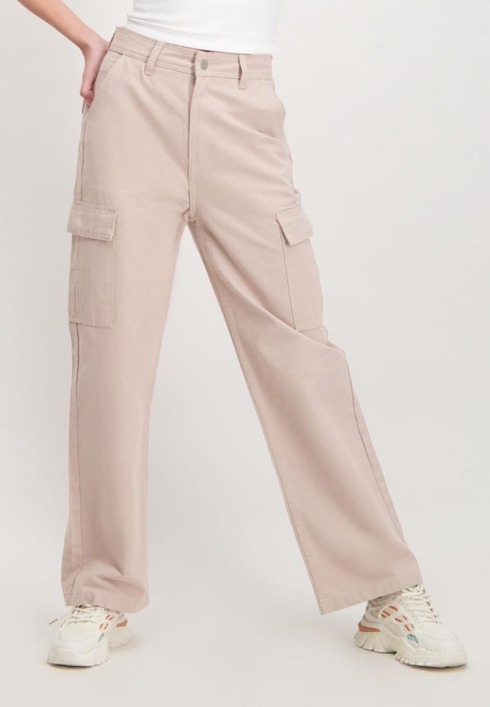 Grey Cotton Trouser For Women | Regular Fit | सादा /SAADAA-anthinhphatland.vn