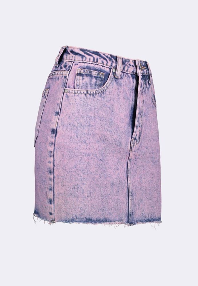 Girls Grey Denim Acid Wash Front Slit Mini Skirt at Rs 898.00 | New Delhi|  ID: 2851571630330