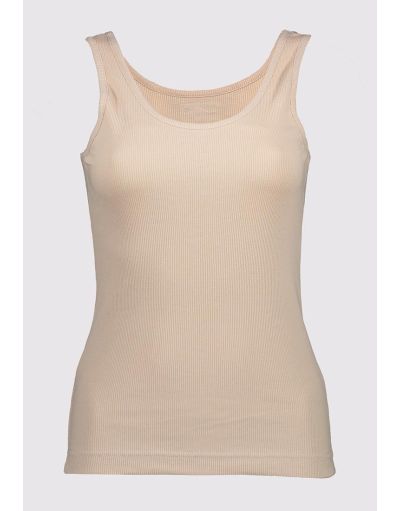 Wednesday's Girl Curve high neck tank top in terracotta