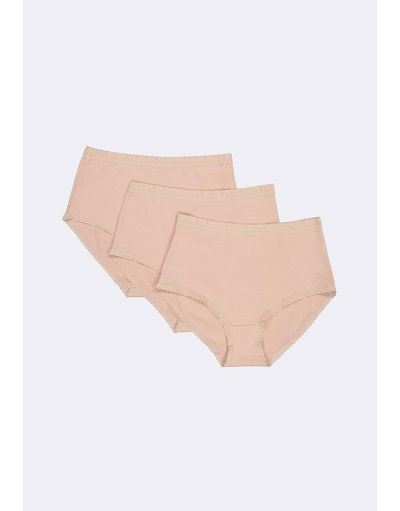 Cotton Cheeky Underwearwomen's Cotton Briefs 3-pack - Seamless Mid-rise  Solid Underwear