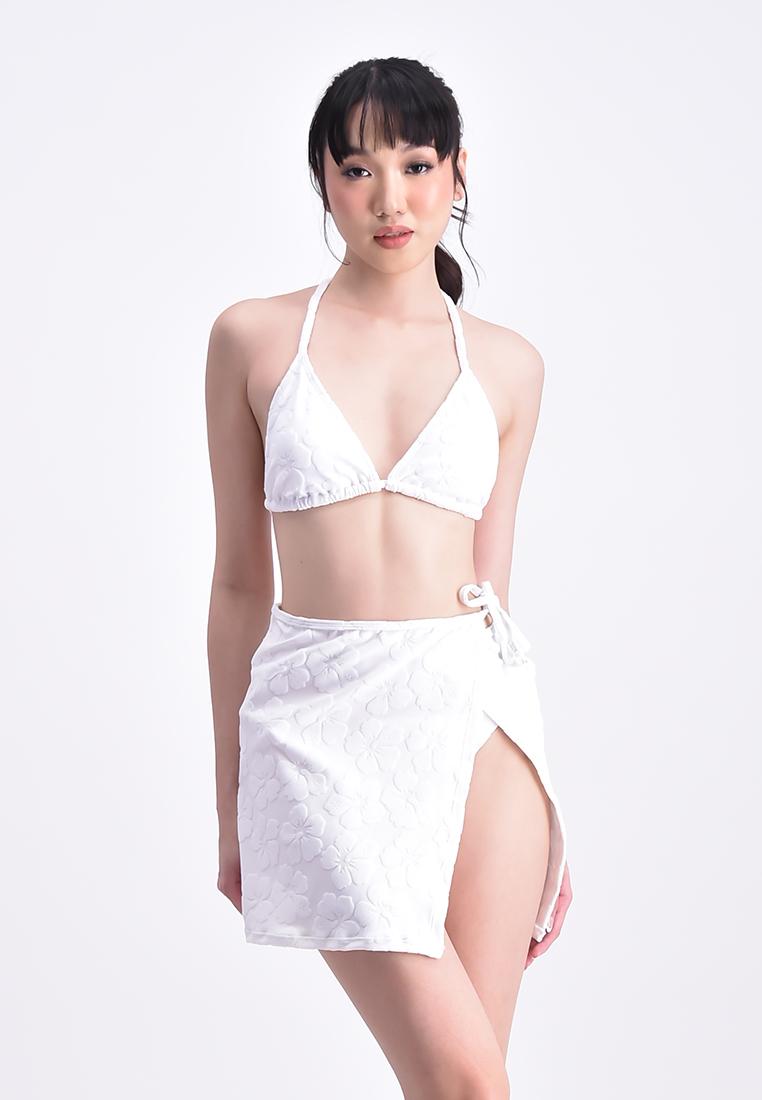 Bench Online Women s Two Piece Swimsuit Set with Cover Up Skirt