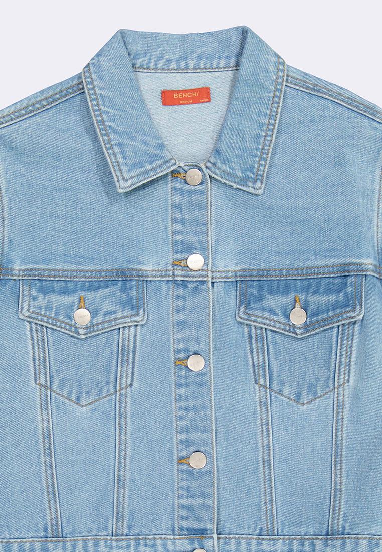 Bench Online Women s Oversized Cropped Denim Jacket