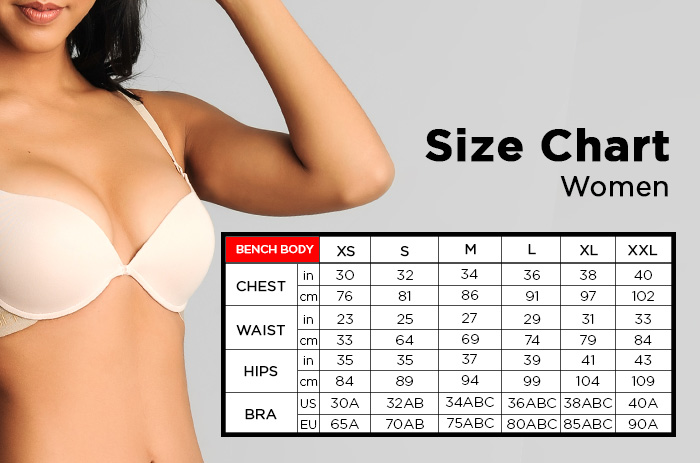 bench 2x push up bra 32A to 36A